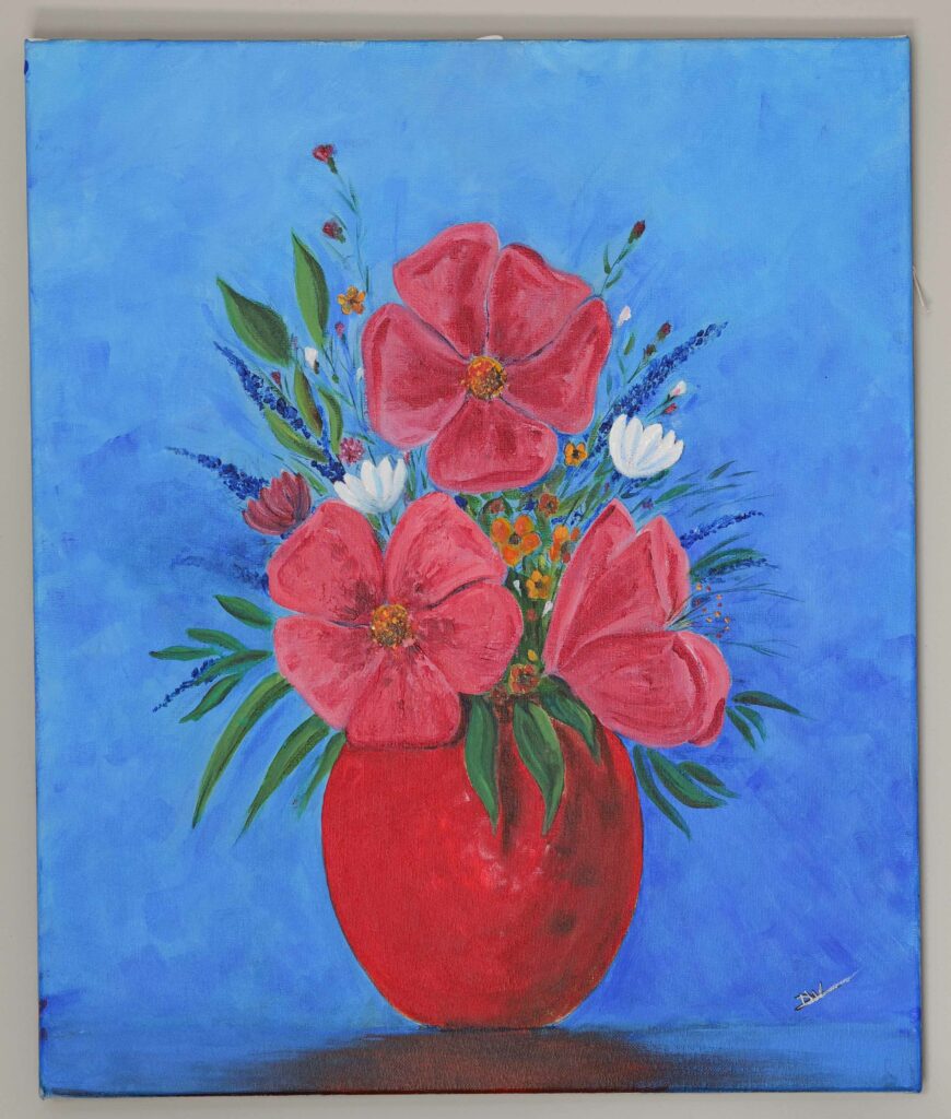Le vase aux coquelicots.